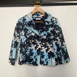 Akris Punto 8 Watercolor Floral Blazer